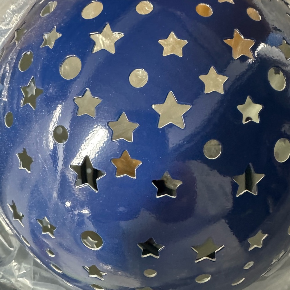 The Land of Nod Starry Blue and Gold Party Lantern